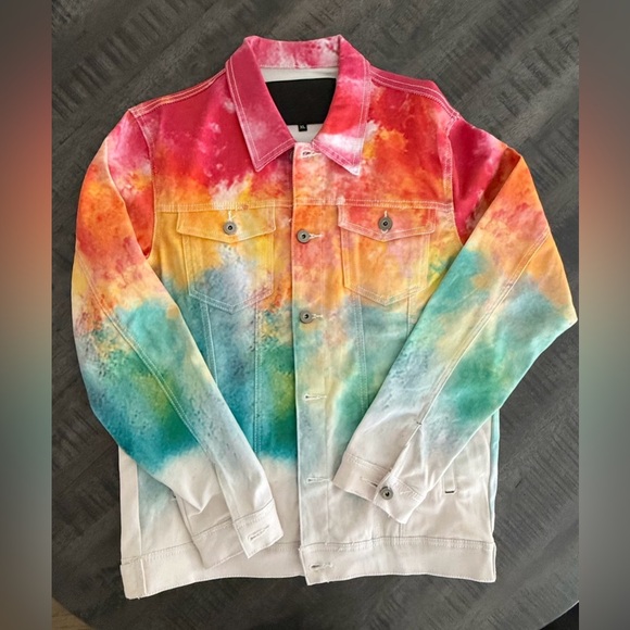 VINTAGE Vibrant Tie-Dye Performance Jacket - Picture 4 of 5